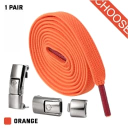 8mm No Tie Shoe Laces Metal Press Lock Shoelaces Without Ties Elastic Laces Sneaker Kids Adult Widened Flat Shoelace for Shoes