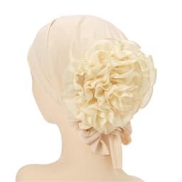 Fashionable Women's Hijabs Solid Color Hijab Turban Caps Chiffon Flower Decor Headwear Islamic Head Wrap Head Scarf Cap