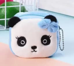 Plush Grey Small Whales Coin Purse Cute Zipper Women's Coin Wallet Shark Shape Girls Earphone Money Storage Bag Key Bag Purse