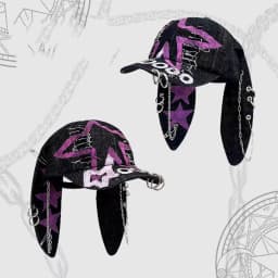 2024 Y2KHot Girl Graffiti Jeans Long Rabbit Ears Cowboy Baseball Hat Wash COOL Hip Hop Cap Women Men Party Team Baseball Cap