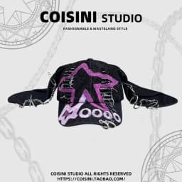 2024 Y2KHot Girl Graffiti Jeans Long Rabbit Ears Cowboy Baseball Hat Wash COOL Hip Hop Cap Women Men Party Team Baseball Cap