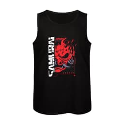 samurai rock band Tank Top sleeveless gym shirt man fitness Gym wear
