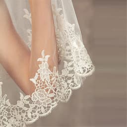 Long Luxury Wedding Veil Without Comb Lace Edge White Ivory Bridal Voile Marriage Cathedral Length Wedding Accessories New