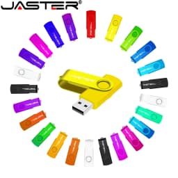 JASTER Business Gift USB Flash Drive 128GB Real Capacity Pen Drive 64GB Rotatable Memory Stick 32GB High Speed USB Stick 16GB
