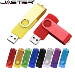 JASTER Business Gift USB Flash Drive 128GB Real Capacity Pen Drive 64GB Rotatable Memory Stick 32GB High Speed USB Stick 16GB
