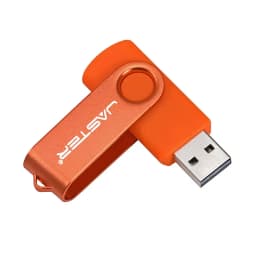 JASTER Business Gift USB Flash Drive 128GB Real Capacity Pen Drive 64GB Rotatable Memory Stick 32GB High Speed USB Stick 16GB