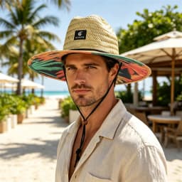 2024 1PC/2PCS New Women Lifeguard Hat Straw Summer Beach Sun Hat Outdoor Bohemia Lady Fashion Fedora Panama Hat