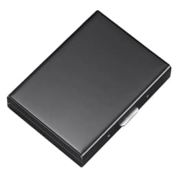 9.5*6.5*1.3cm Metal Card Box Stainless Steel ID Credit Card Holder RFID Blocking Credit Card Case Protector Walletwith 6 Slot