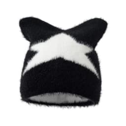 new y2k Cat ears star pattern Beanies Hat Men Winter Autunm Warm Knitted Bonnet Cap Soft Skullies Beanies Caps Boys Gifts