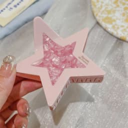 1pc Candy Color Star Grasp Clip Women's Hairpin Sweet Cool Dopamine Hairpin Acetate Headpiece Shark Clip