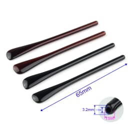 1pair PC Glasses Temple Tip Eyeglasses Leg Shiny Black Brown Eyewear Repair Accessoreis 6.5cm Length DT033