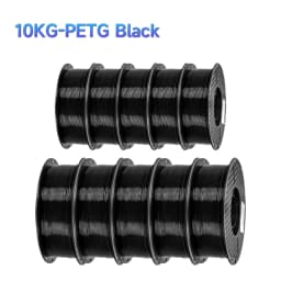 10KG PLA PETG Filament for 3D Printer Filament 1KG/Roll 1.75MM Plastic Filaments Line Up Neatly Printing Material for 3D Printer