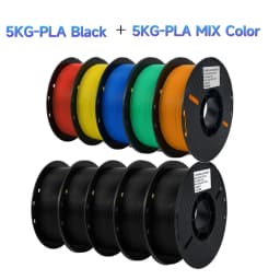 10KG PLA PETG Filament for 3D Printer Filament 1KG/Roll 1.75MM Plastic Filaments Line Up Neatly Printing Material for 3D Printer