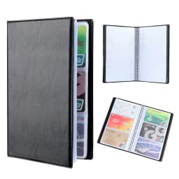 Leather 40/120/180/240/300 Cards ID Credit Card Holder Book Case Organizer Business Cards ID Credit Card Holder Case