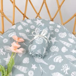 HappyFlute 1pc Baby Soft Muslin Swaddle 100% Cotton Blanket Comfortable Muslin Diaper 120*110cm For Kids