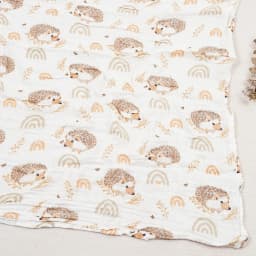 HappyFlute 1pc Baby Soft Muslin Swaddle 100% Cotton Blanket Comfortable Muslin Diaper 120*110cm For Kids