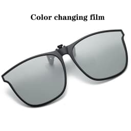 Polarized Clip On Sunglasses Men Women Photochromic Car Driver Goggles Night Vision Glasses Anti Glare Vintage Square Glasses