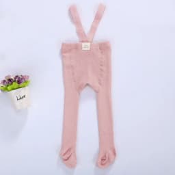 Newborn Baby Girl Boy Accessories Kids Socks Suspender Overall Pantyhose Solid High Waist Ribbed Knit Tights Infant Leggings