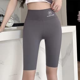 M/L/XL High-waisted Bottoming Trousers Five-minute Shorts Female External Wear Hip Lifting Tight High Elasticity Yoga Trousers