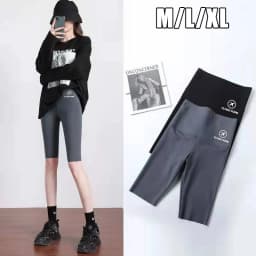 M/L/XL High-waisted Bottoming Trousers Five-minute Shorts Female External Wear Hip Lifting Tight High Elasticity Yoga Trousers