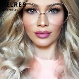 Blue Light Filter Metal Round Oversized Reading Glasses Men Women Large Frame Clear Eyeglasses Fashion Computer Prescription
