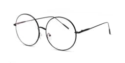 Blue Light Filter Metal Round Oversized Reading Glasses Men Women Large Frame Clear Eyeglasses Fashion Computer Prescription