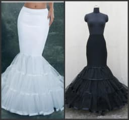 Women Petticoat Fishtail Underskirt Trumpet Crinoline for Mermaid Wedding Dress
