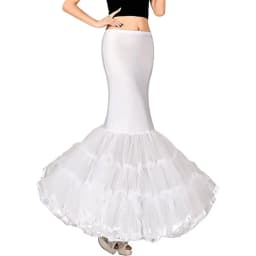 Women Petticoat Fishtail Underskirt Trumpet Crinoline for Mermaid Wedding Dress