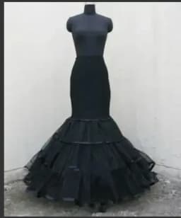 Women Petticoat Fishtail Underskirt Trumpet Crinoline for Mermaid Wedding Dress