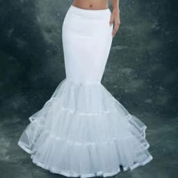 Women Petticoat Fishtail Underskirt Trumpet Crinoline for Mermaid Wedding Dress