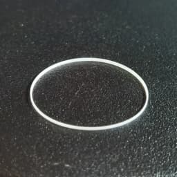 1.2mm Height 0.55mm Thick White I Ring Watch Crystal Gasket for Waterproof Watch Glass 26mm to 35.5mm Inner Diameter