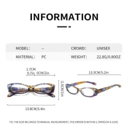 Send Box New Portable Pen Holder Reading Glasses For Women Print Fashion Comfort Ultra-Light Spring Leg Prescriptic Glasses