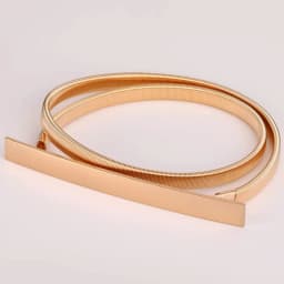 Fashion shiny rectangle Gold Chain Belt Female Waist Adjustable Belts For Women Luxury Brand Punk Dress Elastic Waistband