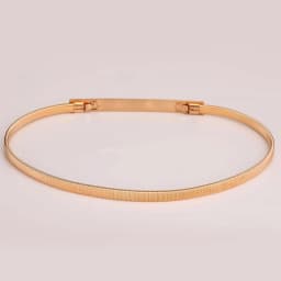 Fashion shiny rectangle Gold Chain Belt Female Waist Adjustable Belts For Women Luxury Brand Punk Dress Elastic Waistband
