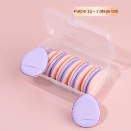 10Pcs Mini Finger Puff Foundation Small Air Cushion Powder Sponge Face Concealer BB Cream Cosmetic Applicator Makeup Tools