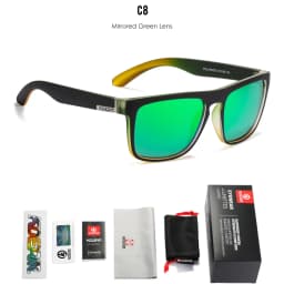 KDEAM Legend Square Sunglasses Polarized Lens For Men Women Outdoor Sports Fishing Mountaineering Sun Glasses With Brand Box