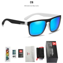 KDEAM Legend Square Sunglasses Polarized Lens For Men Women Outdoor Sports Fishing Mountaineering Sun Glasses With Brand Box