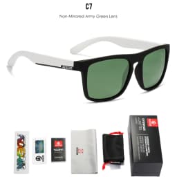 KDEAM Legend Square Sunglasses Polarized Lens For Men Women Outdoor Sports Fishing Mountaineering Sun Glasses With Brand Box