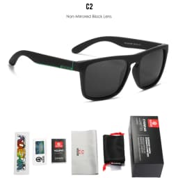 KDEAM Legend Square Sunglasses Polarized Lens For Men Women Outdoor Sports Fishing Mountaineering Sun Glasses With Brand Box