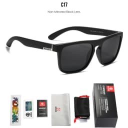 KDEAM Legend Square Sunglasses Polarized Lens For Men Women Outdoor Sports Fishing Mountaineering Sun Glasses With Brand Box