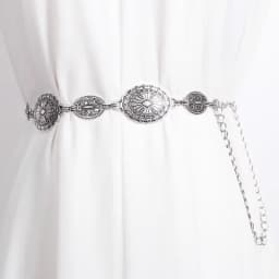 Western Belts for Women Metal Chain Belt Cowgirl Country Chain Belts Adjustable Concho Belt for Sweaters Dresses Jeans
