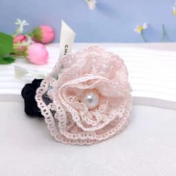 2024 Autumn Classic Bordeaux Satin Hair Ties with Vintage Rose Design FrenchStyle Rose Shape Scrunchies Elegant Hair Accessories