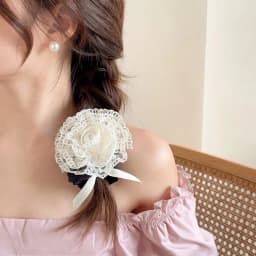2024 Autumn Classic Bordeaux Satin Hair Ties with Vintage Rose Design FrenchStyle Rose Shape Scrunchies Elegant Hair Accessories
