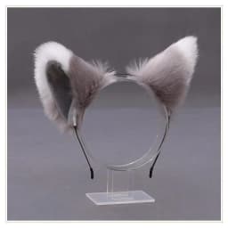 Lolita Animal Cat Fox Ear Hair Hoops Cosplay Girls Halloween Anime Headbands Headwear Hair Accessories