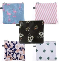 Women Sanitary Napkin Tampon Storage Bag Cute Makeup Pouches Zipper Women Cosmetic Lipstick Key Earphone Data Cables Organizer