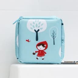 Women Sanitary Napkin Tampon Storage Bag Cute Makeup Pouches Zipper Women Cosmetic Lipstick Key Earphone Data Cables Organizer