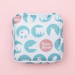 Women Sanitary Napkin Tampon Storage Bag Cute Makeup Pouches Zipper Women Cosmetic Lipstick Key Earphone Data Cables Organizer