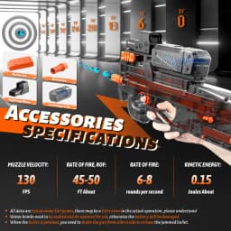 Electric Gel Gun in Transparent Black! Fully Automatic Splatter Ball Toy, Perfect for Outdoor Shooting Games (No Bullets)