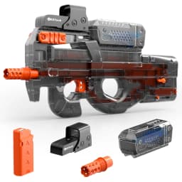 Electric Gel Gun in Transparent Black! Fully Automatic Splatter Ball Toy, Perfect for Outdoor Shooting Games (No Bullets)