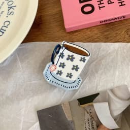 Personalized Acetic Acid Acetate Hair Claw Cute Cartoon Coffee Cup Hair Clip Flower Grab Clip Small Hair Claw Girl